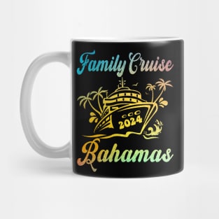 Family Cruise Bahamas 2024 Family Matching Couple Tee Mug